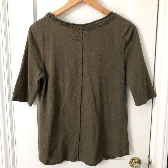 Anthro French Knot Scoop Neck Top Meadow Rue - Picture 4 of 6